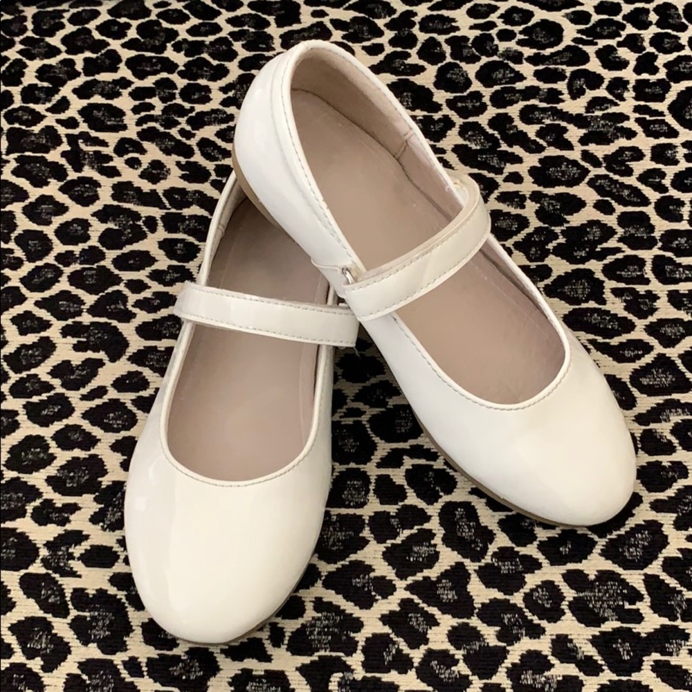 Little Girl Shoes- Sole Play Patent White- Sz 11.5